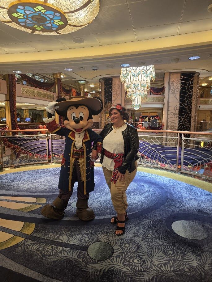 Mickey pirata en el crucero